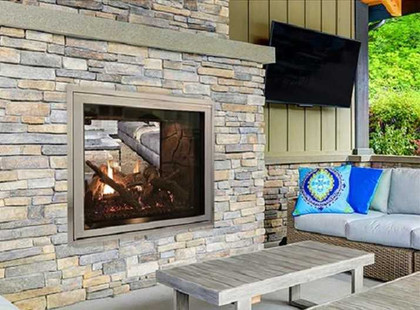 Empire Hearth Rushmore 40" See Through Zero Clearance Direct Vent Fireplace DVCT40CSP95
