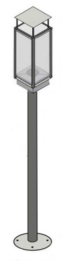 Tempest Torch 69" Black Deck Post (includes ½” flex) 94800812