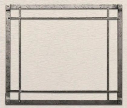 Empire Hearth 36" Black Rectangle Forged Iron Inset DFF36CBL