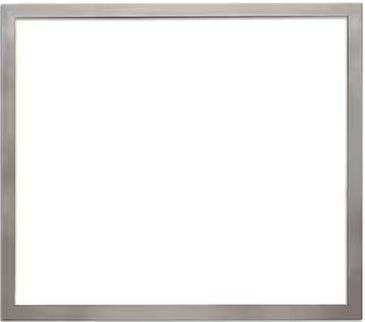 Empire Hearth 40" Brushed Nickel 1.5" Beveled Frame DF402NB