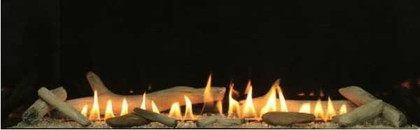 Empire Hearth 22 piece Ceramic Fiber Driftwood Log Set with Rock Set LS60SHF