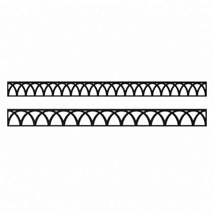 Empire Hearth Black Arch Louvers DVG2ABL