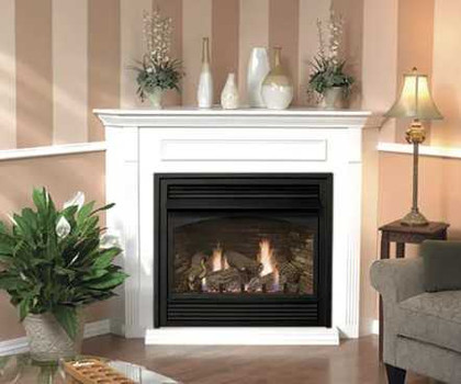 Empire Hearth White Corner Cabinet with Base (Fits 32" Fireplace) EMBC1SW