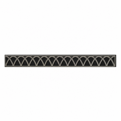 Empire Hearth Hammered Pewter Arched Louvers DVG3AHP