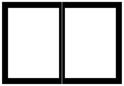 Empire Hearth 48" Black Rectangle Door Set DVDB4CBL