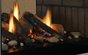 24 Inch 12 piece Multi-sided Campfire Ceramic Fiber Log Set with Floor
