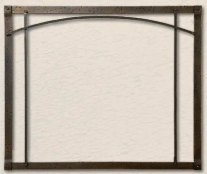 Empire Hearth 35" Arched Black Forged Iron Inset DFF35RBL
