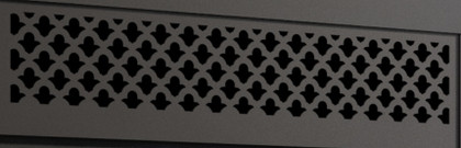 Valcourt Black Arabesque Style Louver VA10LS07