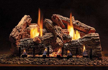 Empire Hearth 24" 8 Piece Refractory Ravenwood Log Set ALS24RV