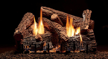 Empire Hearth 24" 8 Piece Refractory Ravenwood Select Log Set ALS24RVS