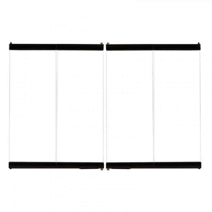 Empire Hearth 34" Black Standard Bi-Fold Glass Doors BDB34BL