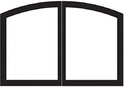 Empire Hearth 36" Vent-Free Black Arch Door Set VBR36TCBL
