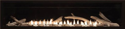 Empire Comfort Systems 6 piece Ceramic Fiber Driftwood Log Set with 6 Stones and Locator Pins LS60DF