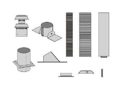 Empire Hearth Vertical Flex Vent Kit DVVK4FV