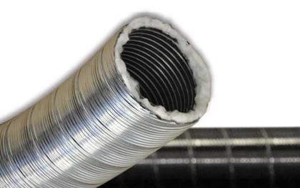 Copy of DuraVent 6" x 35' Insulated Stainless Steel Flex Liner with Connectors, Top Plate and Cap SF6-35CKTINS-SC