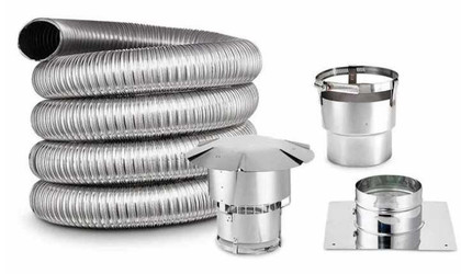 DuraVent 4" BestFlex SS Pellet Stove 25' Liner Kit L425IK-R6