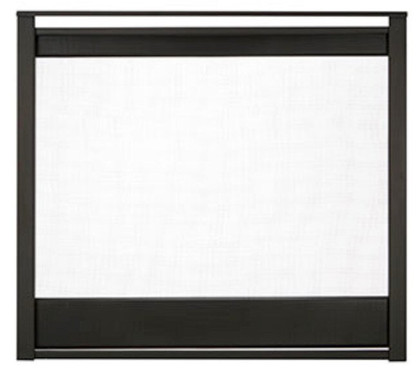 HHT Black Corner Firescreen front COR-36BK