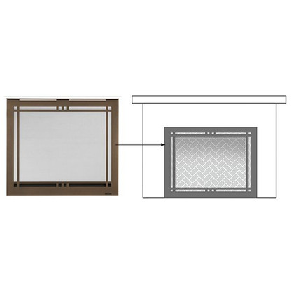 HHT Black Contemporary Rectangular Door CRD42BK