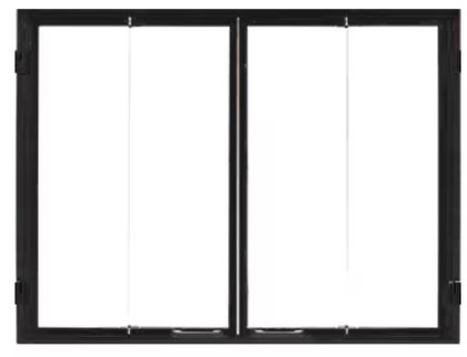 HHT Black Bi-fold Glass Doors DFG4036BK