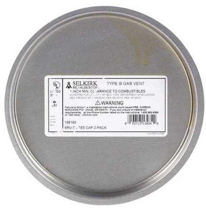 DuraVent 6" Round B-Vent Tee Cap 6BVTC