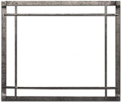 Empire Distressed Pewter Forged Rectangle Iron Inset DFI34RDP