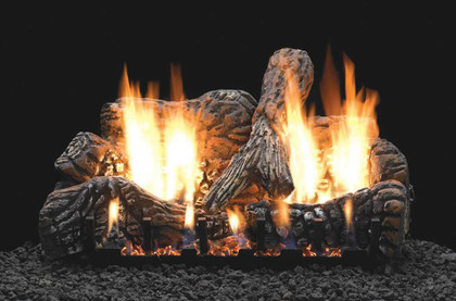 Empire Hearth 24" Charred Oak Ceramic Log set for Slope Glaze Burner LS24C2