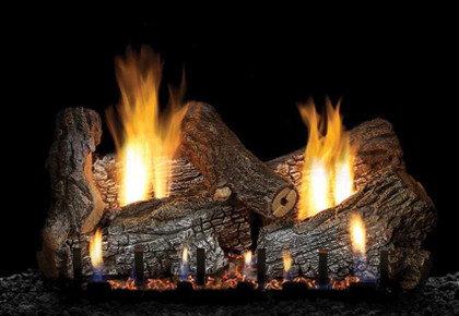 Empire Hearth 24" Vent-Free Sassafras 6 piece Refractory Log Set LS24RS