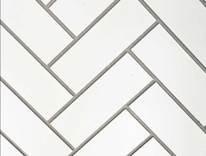 Empire Hearth 36" White Herringbone Brick Set WBL36HWH