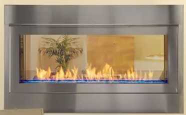 Monessen Fireplaces See-through Stainless Steel outdoor kit for AVFLST48SSODK