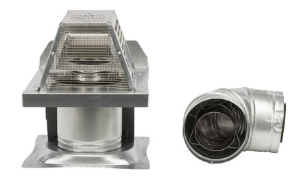 HHT Top vent horizontal term kit #2 (includes SLP-TRAP2, slip section, wall shield, SLP90) SLP-TRAPK2