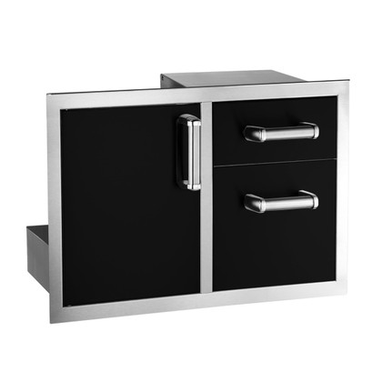 Fire Magic 53810BSC Echelon Black Access Door and Double Drawer Combo