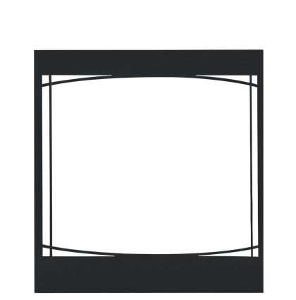 Napoleon Z30F Decorative Front - Black, Zen Design for Ascent™ 30