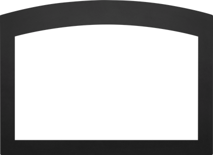 Napoleon Faceplate - Small Arched 4-Sided, 2.5 inch Black (for 3-Sided Backerplate) for Oakville X4 SABK4F3B4