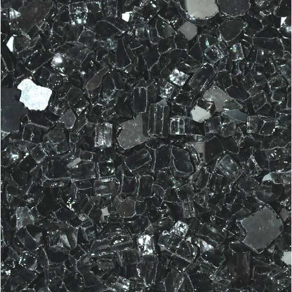 Emilyrose Reflective Fireglass - Black - 25 lb - EG25-R03MP