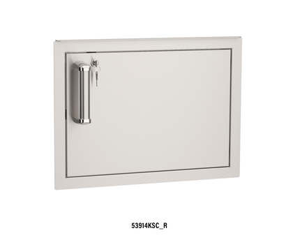 Fire Magic 53914KSC-R Premium Flush Right-Hinge Horizontal Access Door with Lock