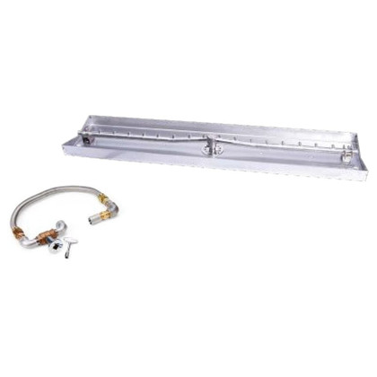 HPC Fire 121" X 8" Match-Lit SST Torpedo Interlink Fire Pit Insert