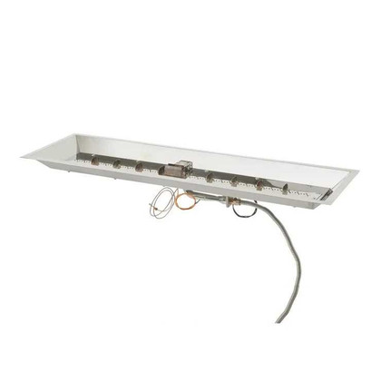 Outdoor Greatroom 12" x 42" Linear Crystal Fire Plus Gas Burner CFP1242