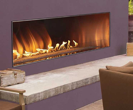 Carol Rose 60" Outdoor Linear Ventless Gas Fireplace OLL60FP12S