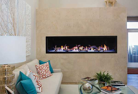 Empire Hearth 72" Boulevard Direct Vent Linear Fireplace DVLL72BP90