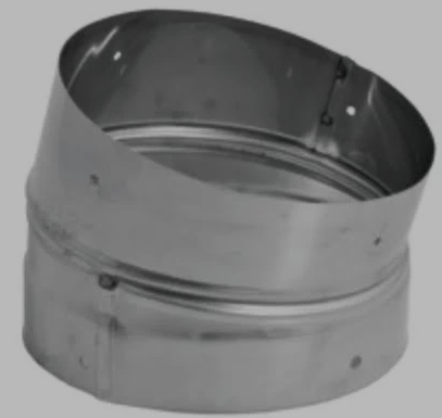 Vermont Castings DuraLiner 15 degree stainless steel elbow adapter DV-6DLR-E15ADSS