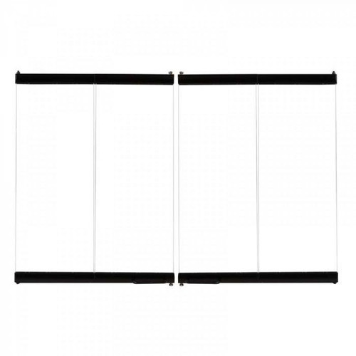 42" Black Standard Bi-Fold Glass Door BDG42