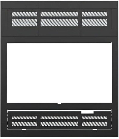 Osburn Metallic Black Modern Faceplate OA10256