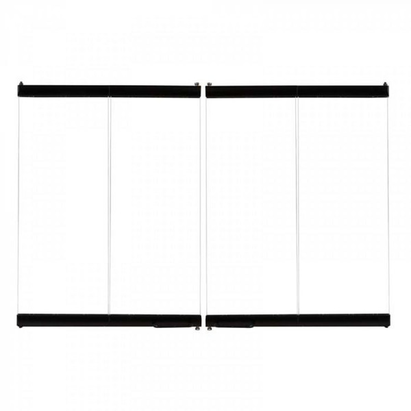 36" Black Standard Bi-Fold Glass Door BD36