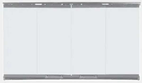 HHT Bi-fold glass doors with stainless steel trim DM1042S