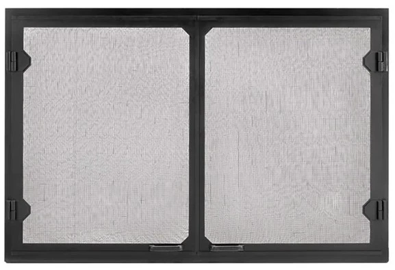 HHT Black Grand Vista cabinet style mesh doors GV36BK