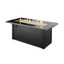 Outdoor Greatroom Monte Carlo Linear Gas Fire Pit Table MCR-1242-BLK-K
