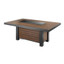Outdoor Greatroom Kenwood Linear Dining Height Gas Fire Pit Table KW-1242-K