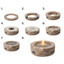 Outdoor Greatroom Bronson Block Round Gas Fire Pit Kit BRON52-K