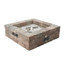 Outdoor Greatroom Bronson Block Square Gas Fire Pit Kit BRON5151-K