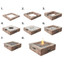Outdoor Greatroom Bronson Block Square Gas Fire Pit Kit BRON5151-K